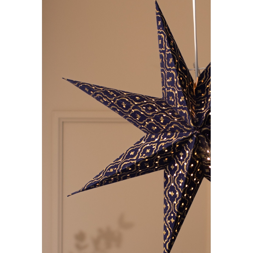 Markslöjd 705317 - Weihnachtsdekoration BAROQUE 1xE14/25W/230V Ø 75 cm blau