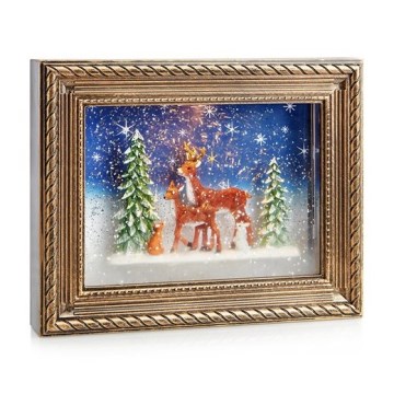 Markslöjd 705555 - LED-Weihnachtsdekoration REINHARD LED/0,06W/4xAA/warmweiβ bronzen