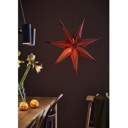 Markslöjd 705808 - Weihnachtsdekoration EMBLA 1xE14/25W/230V d 75 cm rot