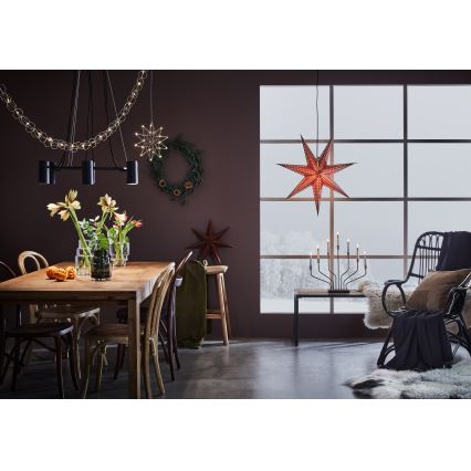 Markslöjd 705808 - Weihnachtsdekoration EMBLA 1xE14/25W/230V Ø 75 cm, braun