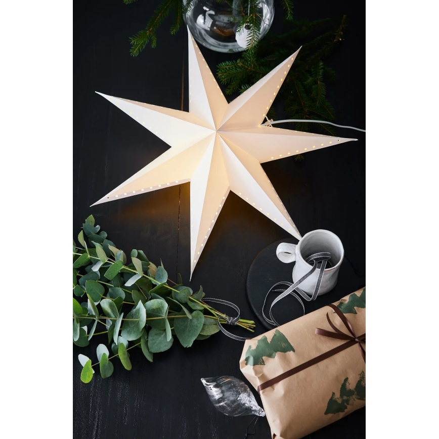Markslöjd 705927 - Weihnachtsdekoration LIVELY 1xE14/6W/230V Ø 60 cm weiß
