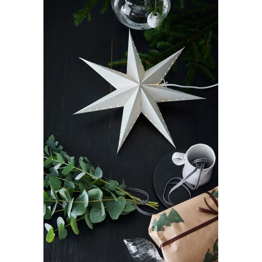 Markslöjd 705929 - Weihnachtsdekoration LIVELY 1xE14/6W/230V Ø 45 cm grau
