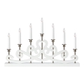 Markslöjd 705965 - Weihnachtskerzenleuchter NIGHTFALL 7xE10/3W/230V weiß