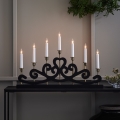 Markslöjd 705966 - Weihnachtsleuchter NIGHTFALL 7xE10/3W/230V schwarz/messing