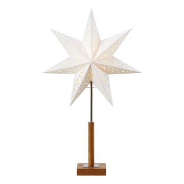 Markslöjd 706041 - Weihnachtsdekoration SOLVALLA 1xE14/25W/230V 35 cm weiß/Eiche