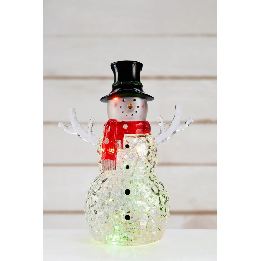 Markslöjd 706044 - LED-Weihnachtsdekoration FRANS LED/0,06W/3xAAA Schneemann