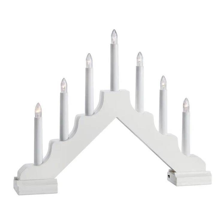 Markslöjd 706051 - LED Weihnachtsleuchter EVELIN 7xLED/0,06W/6xAA weiß