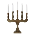 Markslöjd 706280 - Weihnachtsleuchter SVANEHOLM 5xE10/3W/230V Kiefer/braun
