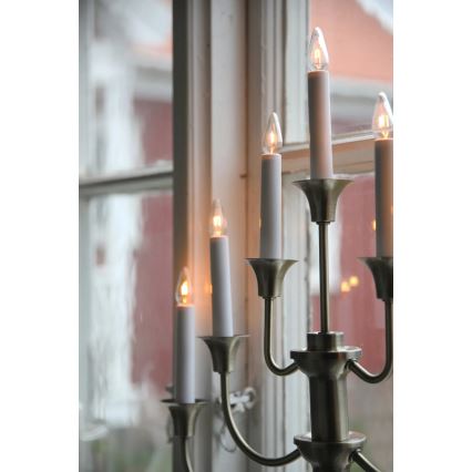 Markslöjd 706282 - Weihnachtskerzenhalter GYLLING 7xE10/3W/230V Messing