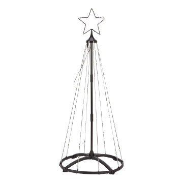 Markslöjd 706328 - LED-Außen-Weihnachtsdekoration ABETO 90xLED/2,7W/230V 1,2m IP44 schwarz
