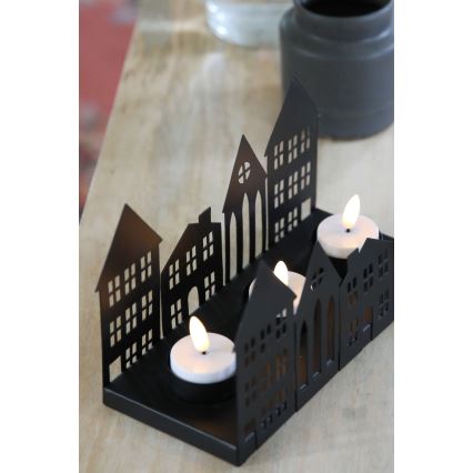 Markslöjd 706364 - LED Weihnachtsleuchter YORK 3xLED/0,1W/1xCR2032 schwarz