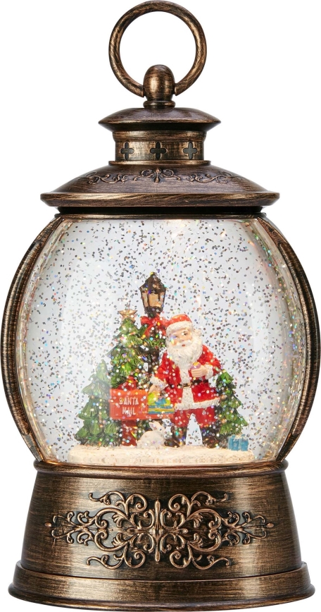 Markslöjd 706451 - LED-Weihnachtsdekoration RUDOLPH LED/0,5W/3xAA Laterne Bronze