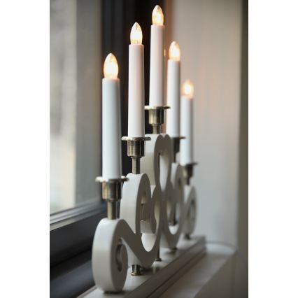 Markslöjd 706453 - Weihnachtsleuchter ENEBY 5xE10/3W/230V beige/messing