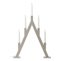 Markslöjd 706470 - Weihnachtsleuchter BJURFORS 5xE10/3W/230V Kiefer/beige