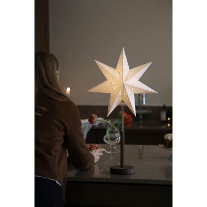 Markslöjd 706493 - LED wiederaufladbare Weihnachtsdekoration NOELLA LED/0,5W/3,7V 2000 mAh braun/weiß