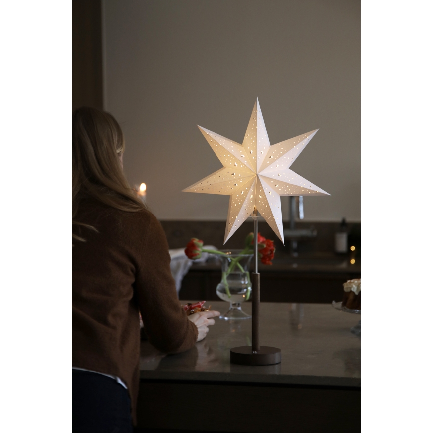 Markslöjd 706493 - LED wiederaufladbare Weihnachtsdekoration NOELLA LED/0,5W/3,7V 2000 mAh braun/weiß