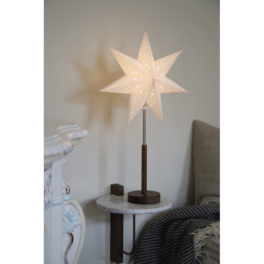 Markslöjd 706493 - LED wiederaufladbare Weihnachtsdekoration NOELLA LED/0,5W/3,7V 2000 mAh braun/weiß