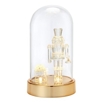 Markslöjd 706527 - LED-Weihnachtsdekoration ISLA LED/0,12W/3xAA Messing/Nussknacker