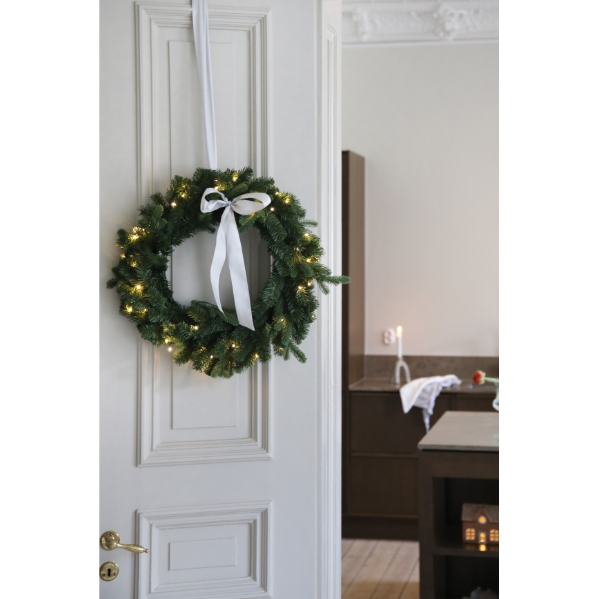 Markslöjd 706541 - LED-Außen-Weihnachtskranz VINTRA LED/3W/3xAA Ø 60 cm IP44 warmweiß