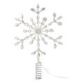 Markslöjd 706555 - LED Weihnachtsstern für den Weihnachtsbaum GLINA LED/2,16W/2xAA silber