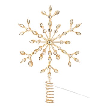 Markslöjd 706556 - LED-Christbaumspitze GLINA LED/2,16W/2xAA goldfarben
