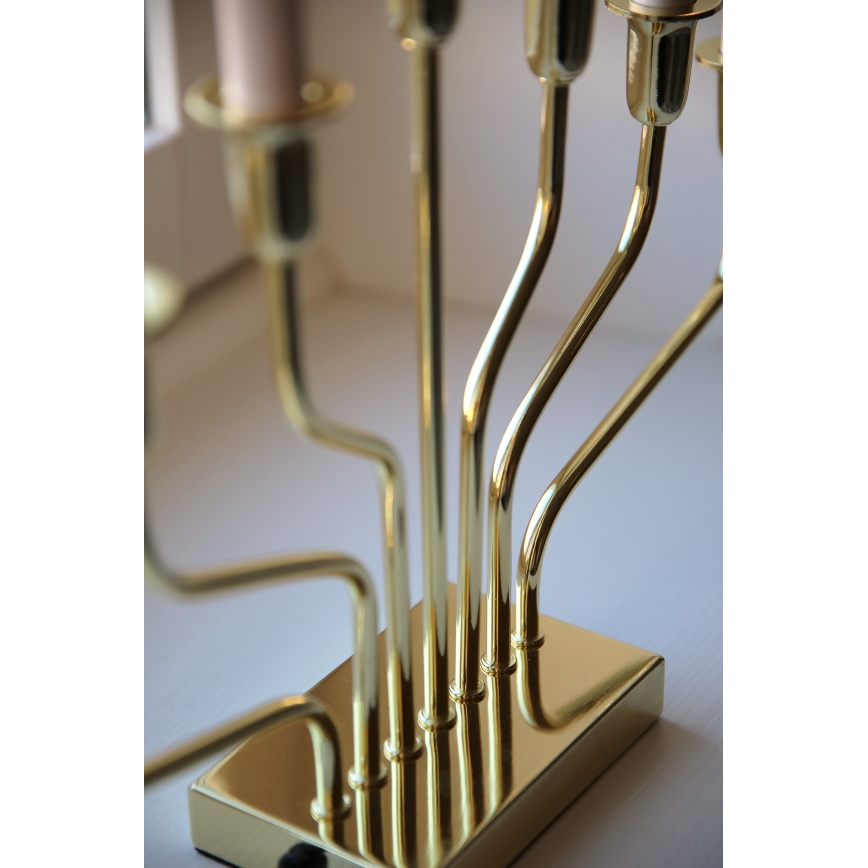 Markslöjd 706561 - Weihnachtsleuchter BROSA 7xE10/3W/230V goldfarben