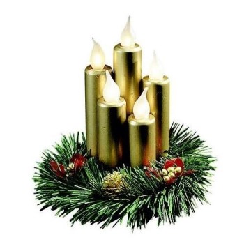 Markslöjd 8056,910 - Weihnachtskerzerleuchter HANNA 5xE10/3W/230V 20 cm
