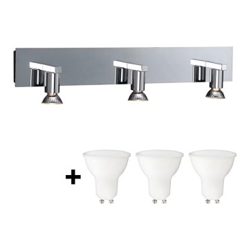 Massive 34027/11/10 - LED Wandleuchte HORIZON 3xGU10/6W + 3xGU10/50W