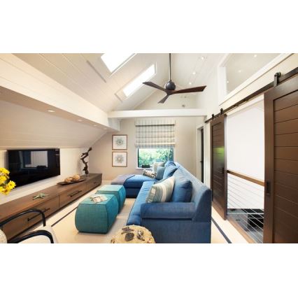 Deckenventilator IRENE 52" matter Nickel/Nuss