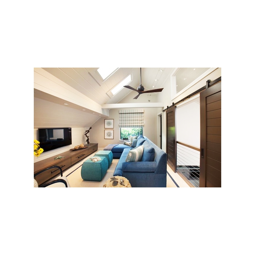 Deckenventilator IRENE 52" matter Nickel/Nuss