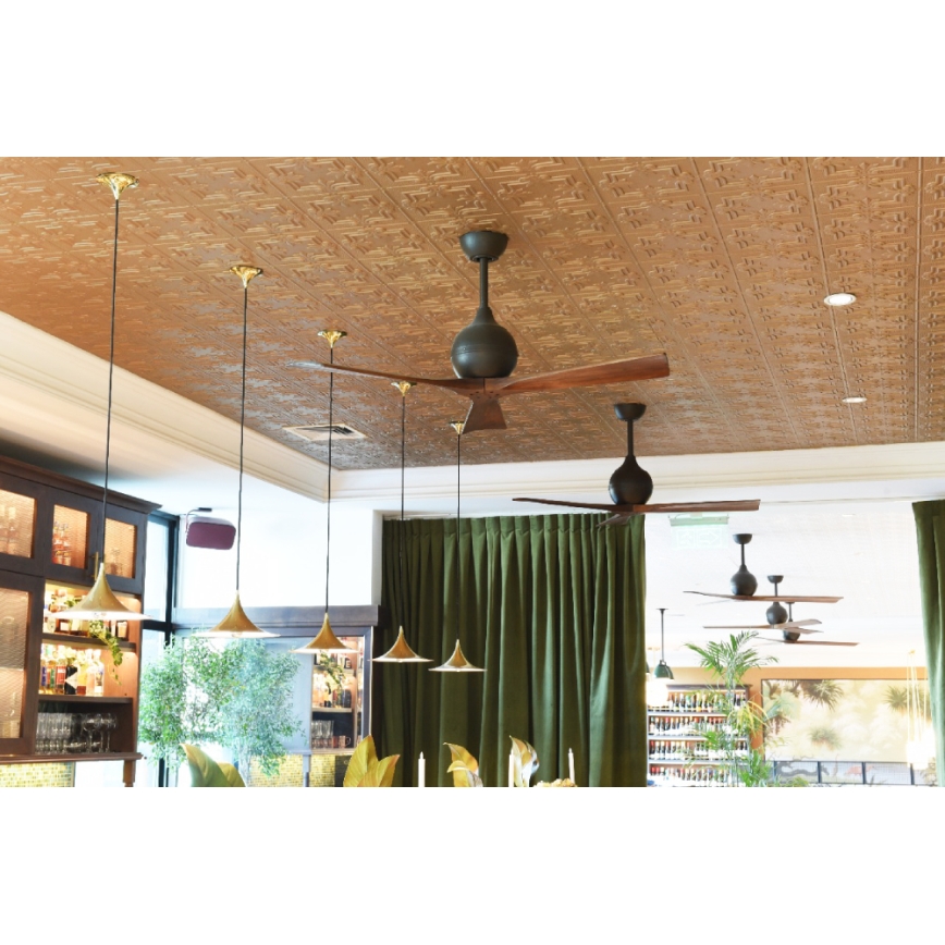 Deckenventilator IRENE 52" matter Nickel/Nuss