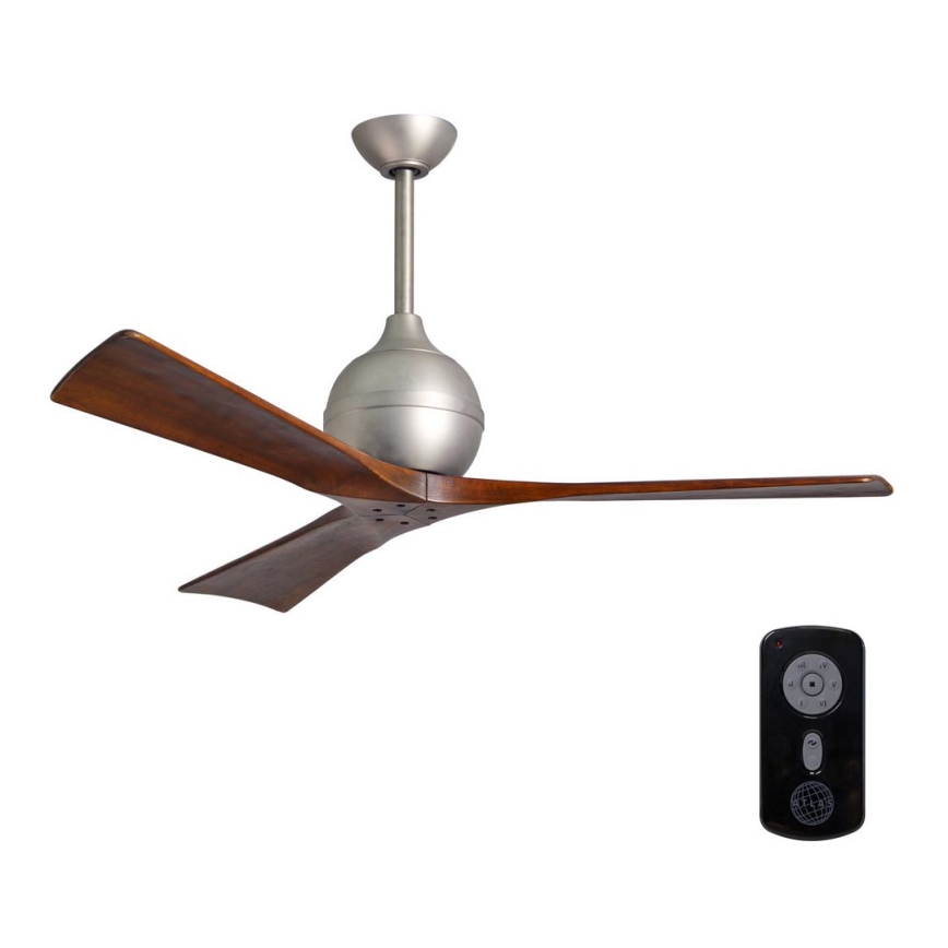 Matthews VEN-IR3-60 - Deckenventilator IRENE 60″ Nickel matt/Nuss