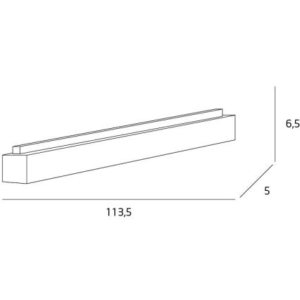 MAXLIGHT C0125 - LED-Deckenleuchte LINEAR LED/36W/230V 113,5 cm weiß