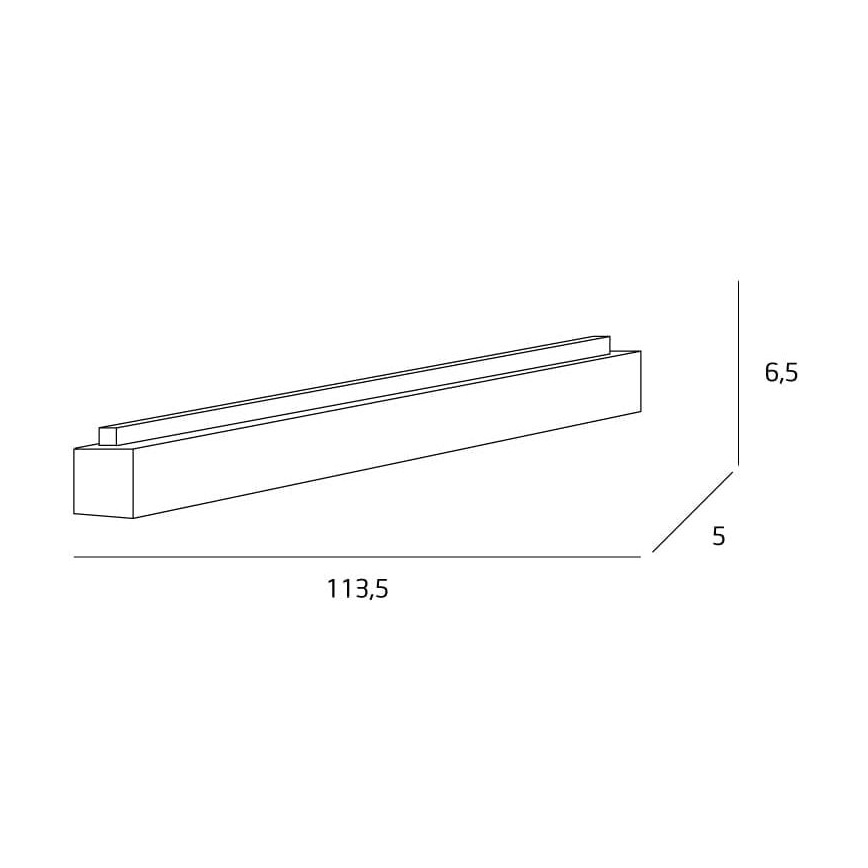MAXLIGHT C0175 - LED-Deckenleuchte LINEAR LED/36W/230V 113,5 cm schwarz