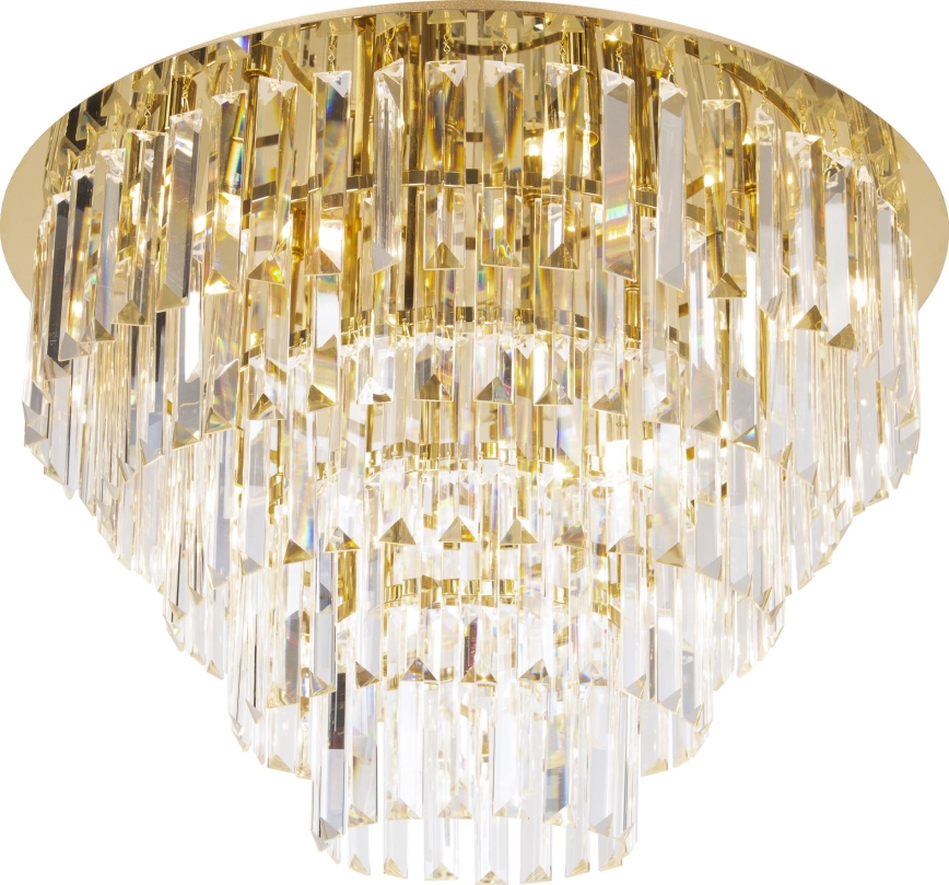 MAXLIGHT C0224 - Deckenleuchte MONACO 16xG9/40W/230V d 80 cm golden