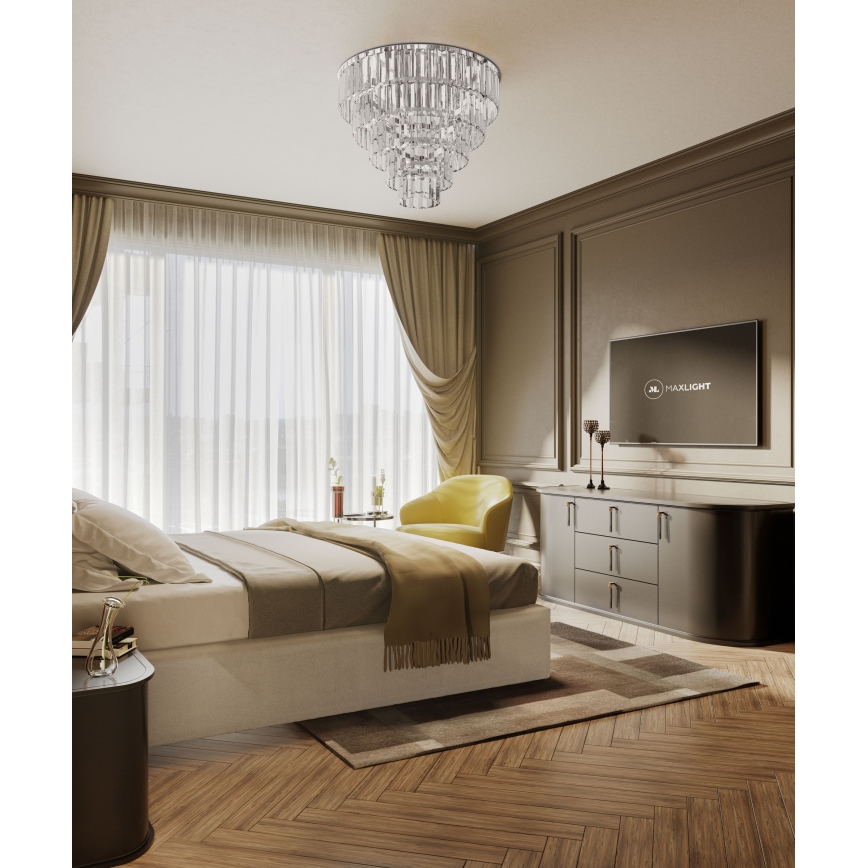 MAXLIGHT C0225 - Deckenleuchte MONACO 16xG9/40W/230V d 80 cm glänzendes Chrom
