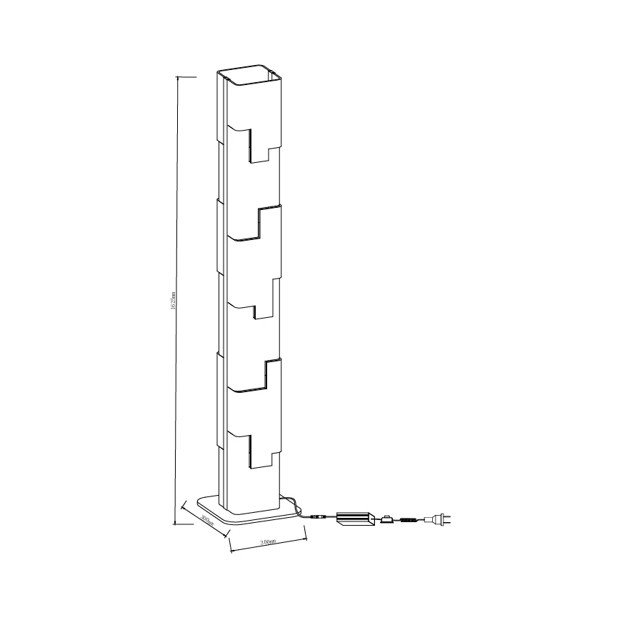 MAXLIGHT F0063 - LED Stehleuchte EVEREST LED/105W/230V 152 cm braun
