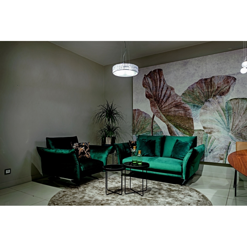 MAXLIGHT P0238 - Kronleuchter DIAMANTE 6xG9/42W/230V d 46 cm glänzendes Chrom