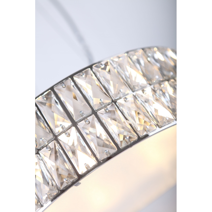 MAXLIGHT P0238 - Kronleuchter DIAMANTE 6xG9/42W/230V d 46 cm glänzendes Chrom