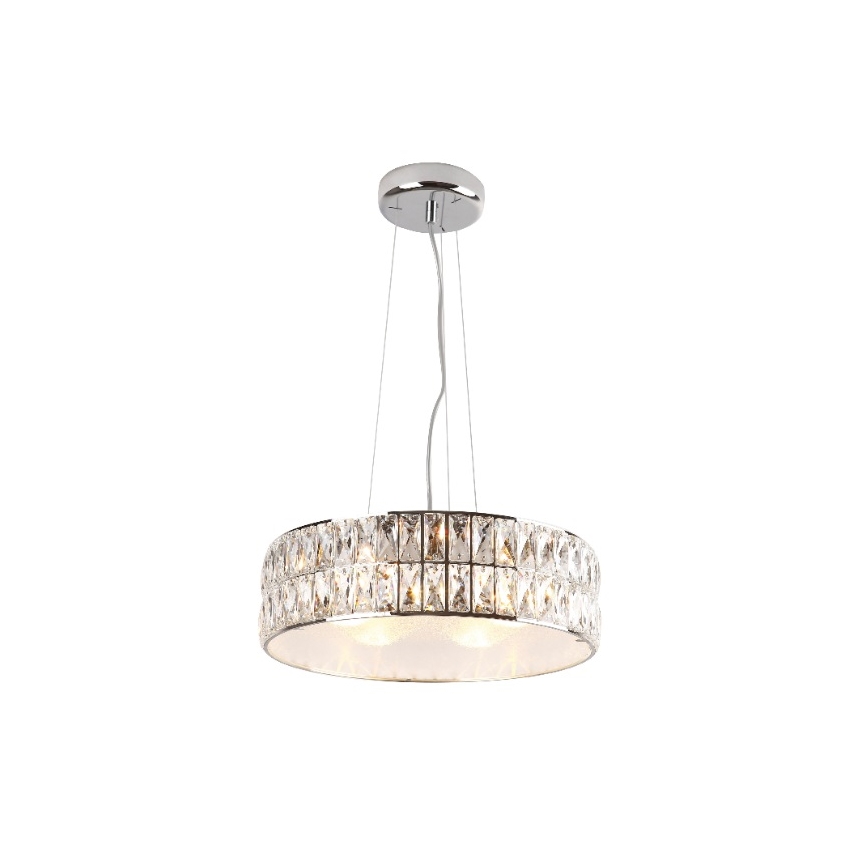 MAXLIGHT P0238 - Kronleuchter DIAMANTE 6xG9/42W/230V d 46 cm glänzendes Chrom