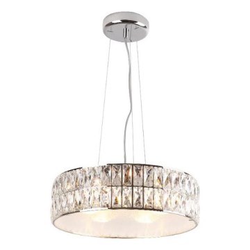 MAXLIGHT P0238 - Kronleuchter DIAMANTE 6xG9/42W/230V d 46 cm glänzendes Chrom