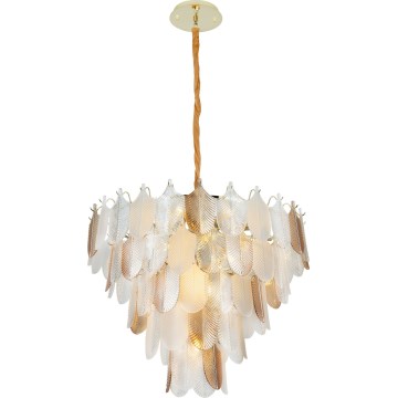 MAXLIGHT P0418 - Kronleuchter an Kette ARWENA 15xE14/40W/230V d 80 cm golden