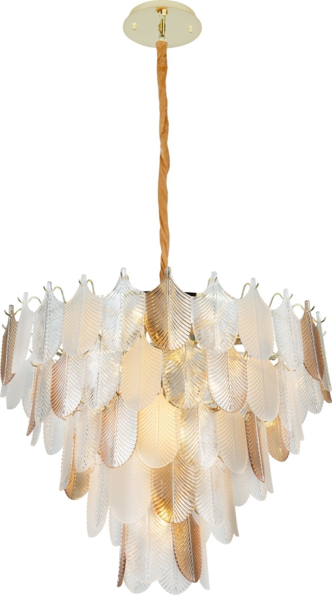 MAXLIGHT P0418 - Kronleuchter an Kette ARWENA 15xE14/40W/230V d 80 cm golden