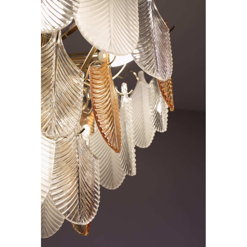MAXLIGHT P0418 - Kronleuchter an Kette ARWENA 15xE14/40W/230V d 80 cm golden