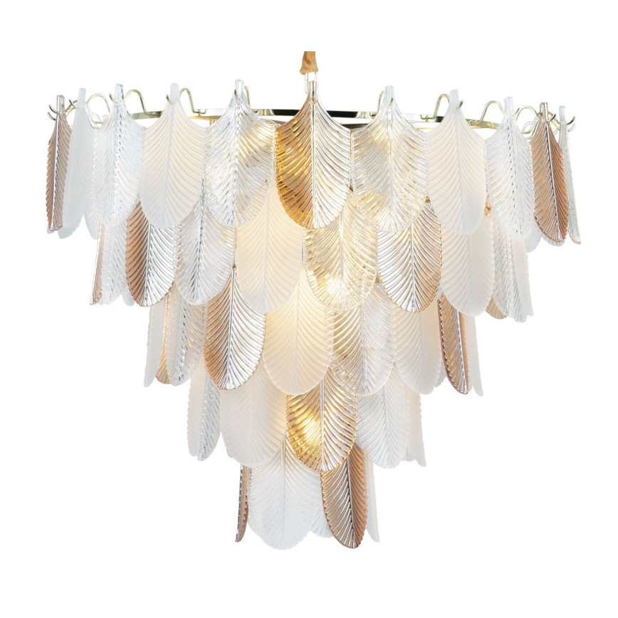 MAXLIGHT P0418 - Kronleuchter an Kette ARWENA 15xE14/40W/230V d 80 cm golden