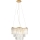 MAXLIGHT P0423 - Kronleuchter an Aufhängung MONACO 9xG9/40W/230V d 42 cm golden