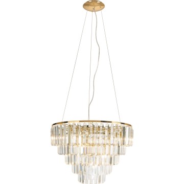MAXLIGHT P0424 - Kronleuchter an Aufhängung MONACO 15xG9/40W/230V d 60 cm golden