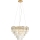 MAXLIGHT P0424 - Kronleuchter an Aufhängung MONACO 15xG9/40W/230V d 60 cm golden