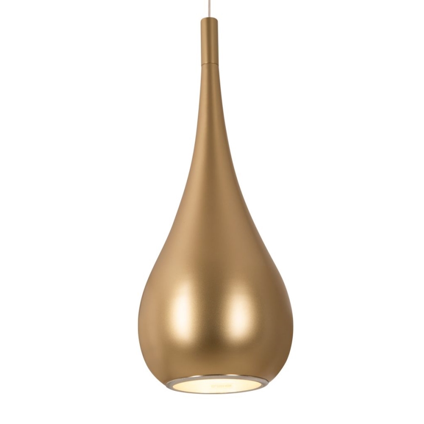 MAXLIGHT P0436 - Hängeleuchte DROP 1xE27/40W/230V d 20 cm golden