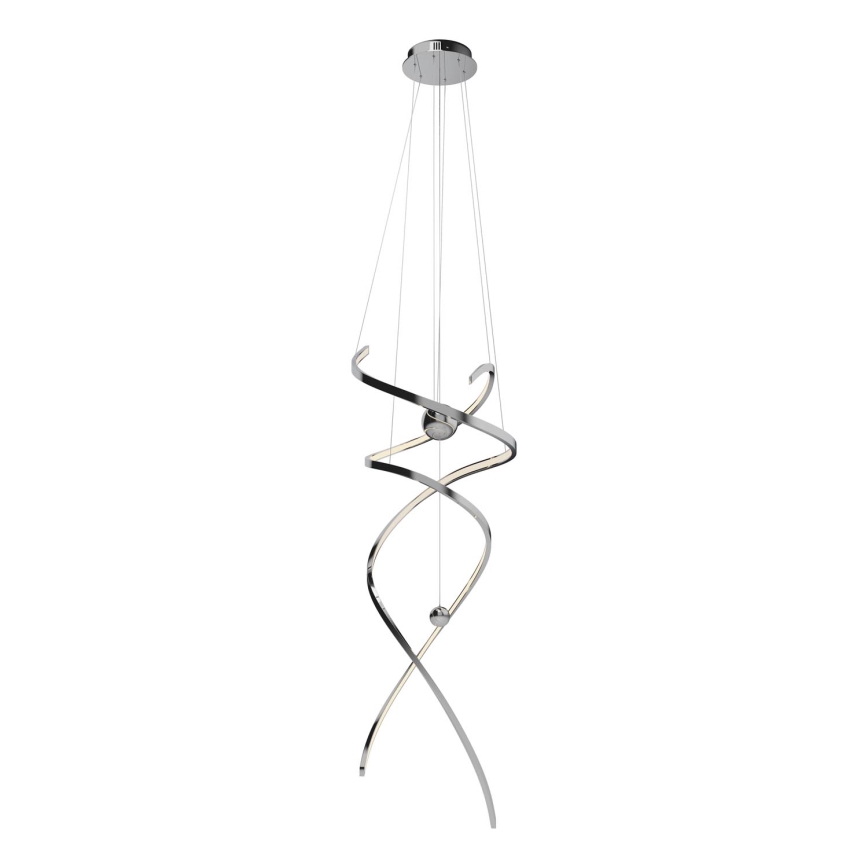 MAXLIGHT P0482D - Dimmbare LED-Hängeleuchte RITZ LED/100W/230V d 60 cm CRI 90 glänzendes Chrom